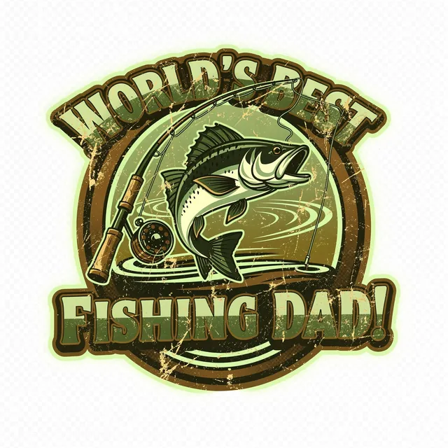 Fishing dad badge design made with Flux 2 Pro