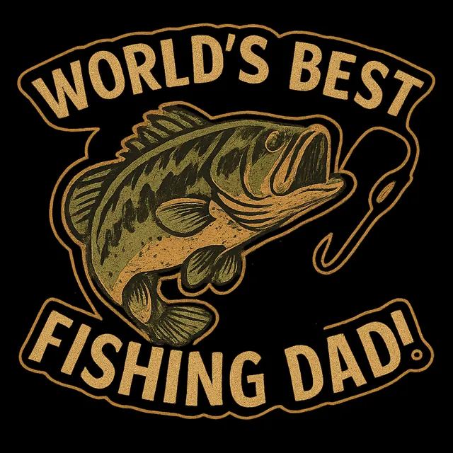 Fishing dad badge design made with GPT Image 1.5